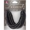 CousinDIY Jewelry Basics Glass Beads 4mm 300/Pkg-Black Opaque Round